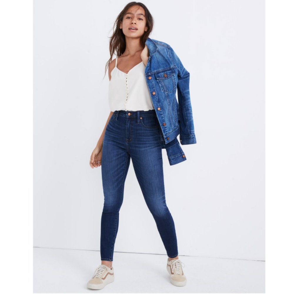 MADEWELL Curvy High-Rise Skinny Jeans Danny Wash